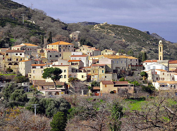 Paysages de la région et paysages ruraux autour de l'hôtel Balagne