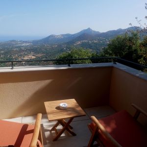 Chambre supérieure avec vue sur la mer de l'Hôtel Balagne