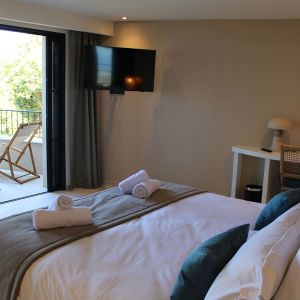 Chambre supérieure avec vue sur la mer de l'Hôtel Balagne